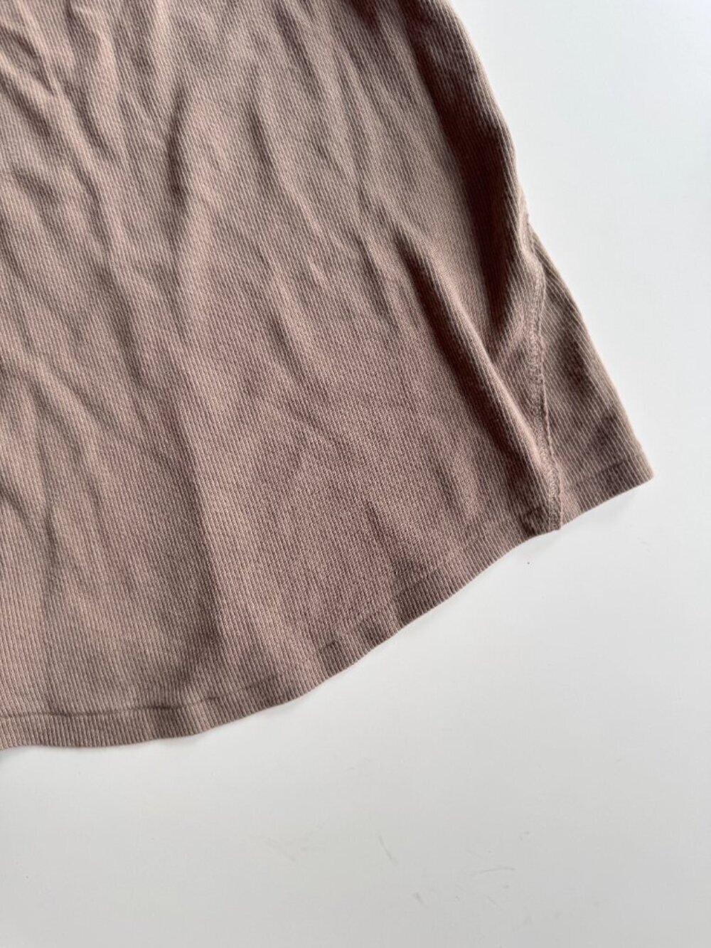 KASICS Taupe Cotton Baby Rib Racerback Tank, Size M - Picture 6 of 10
